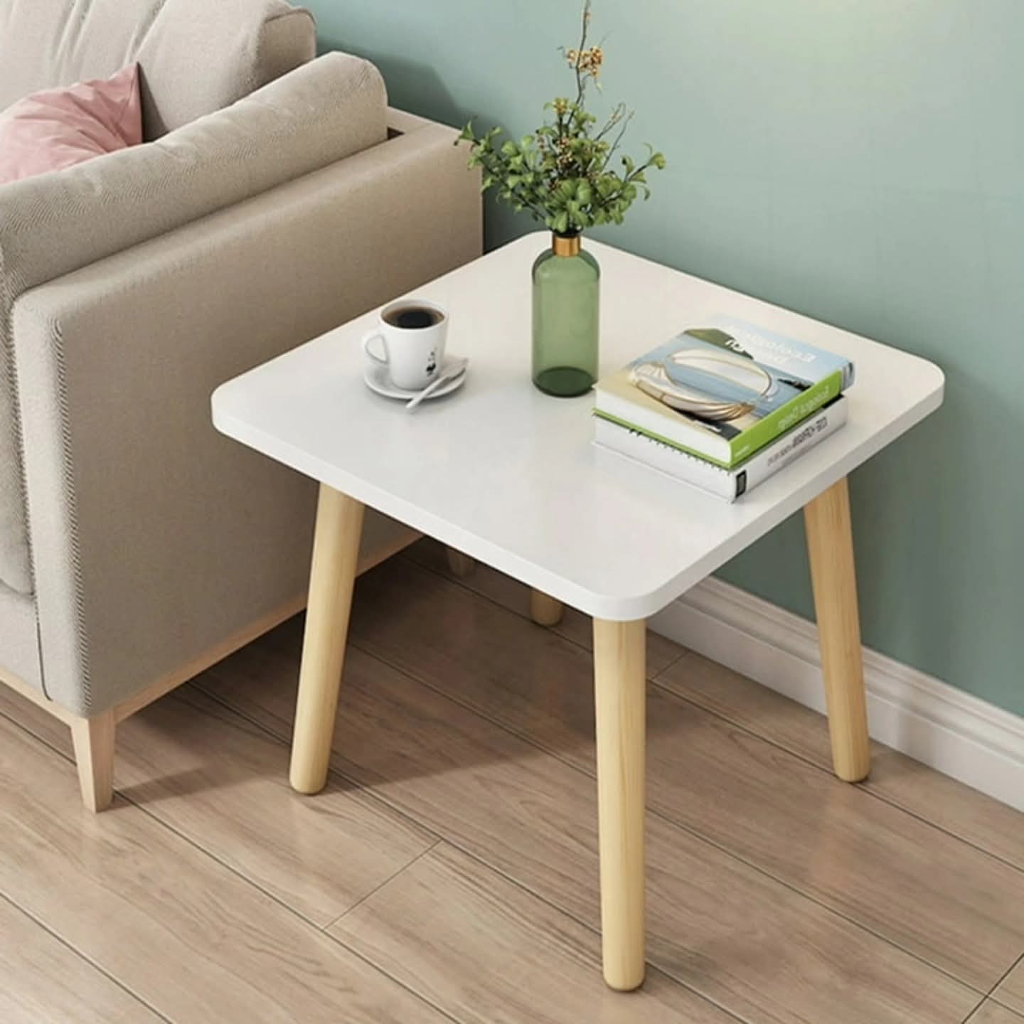 Square shaped side stool/table