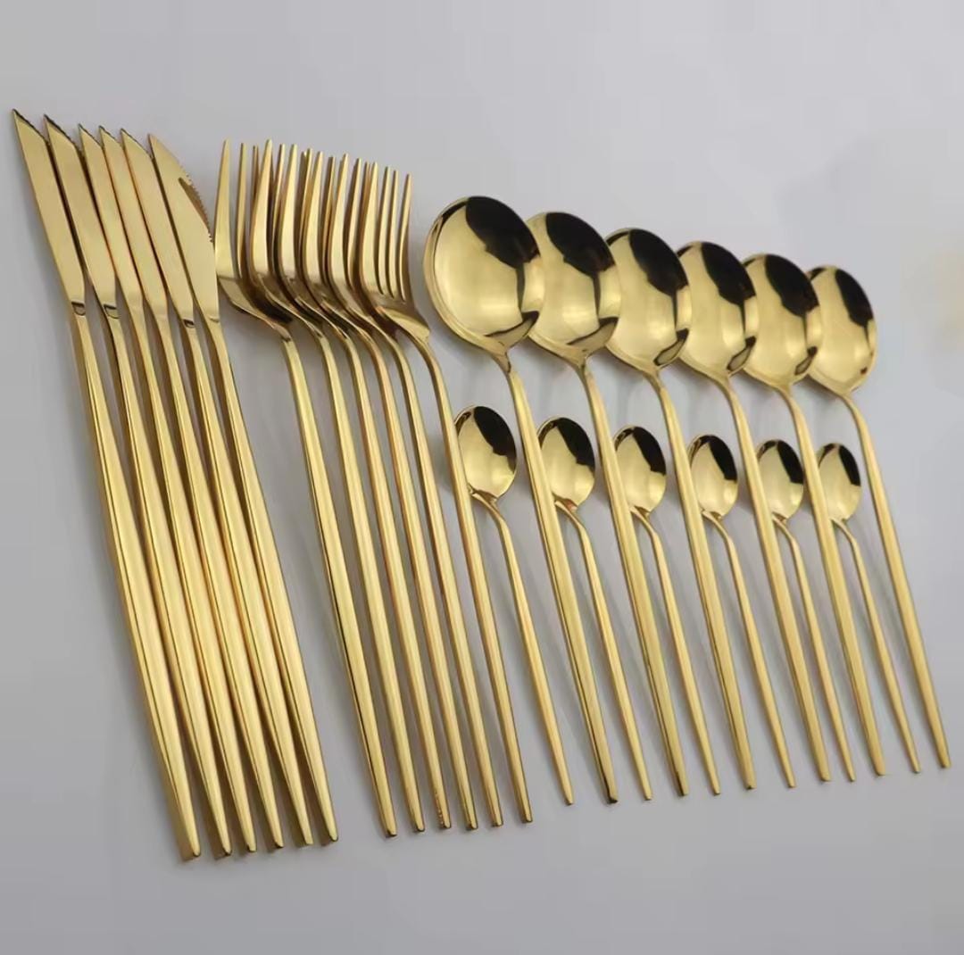 Gold Cutlery Set