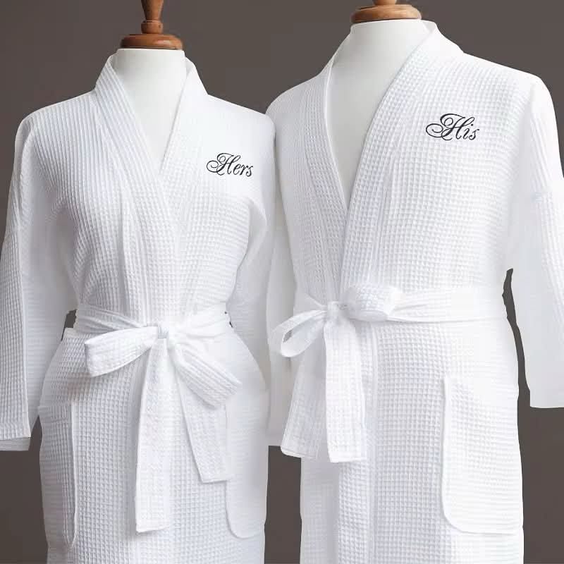 Cotton Waffle Bathrobe 1pc