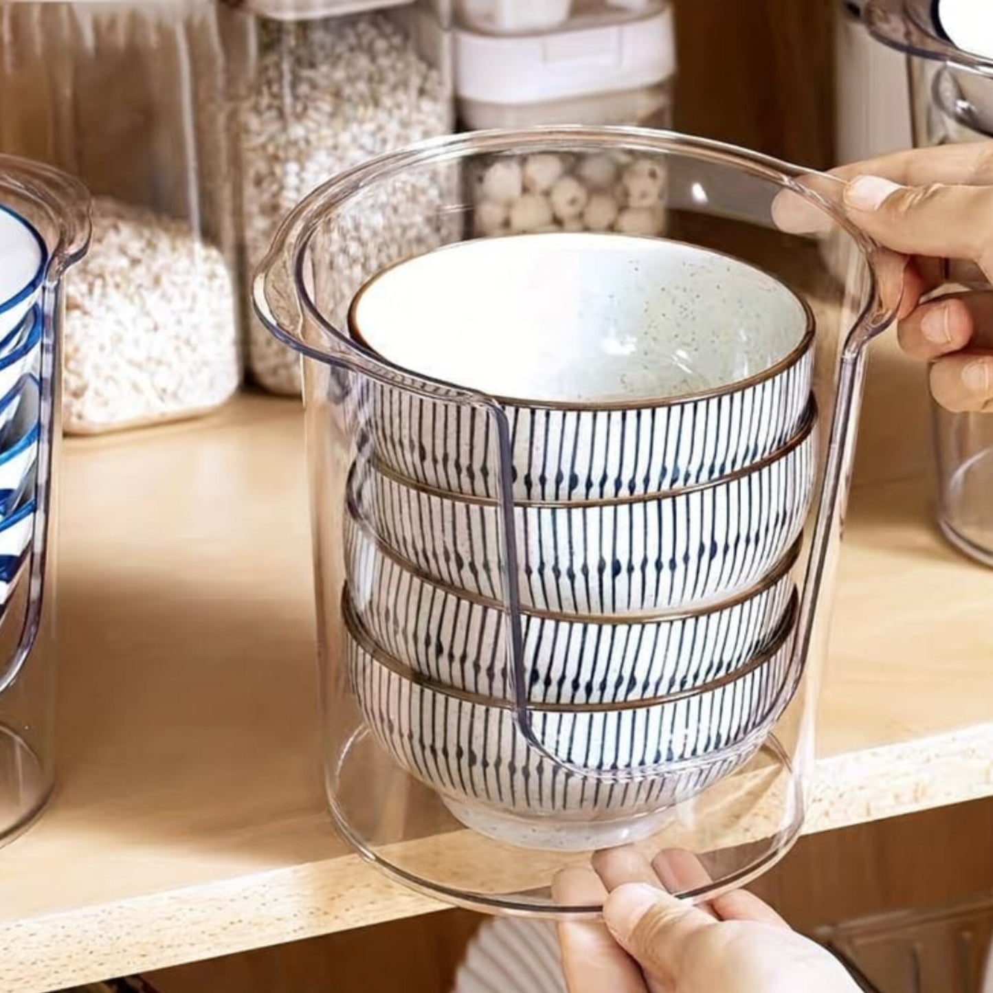 Clear Acrylic Bowl and Dish Organizer
