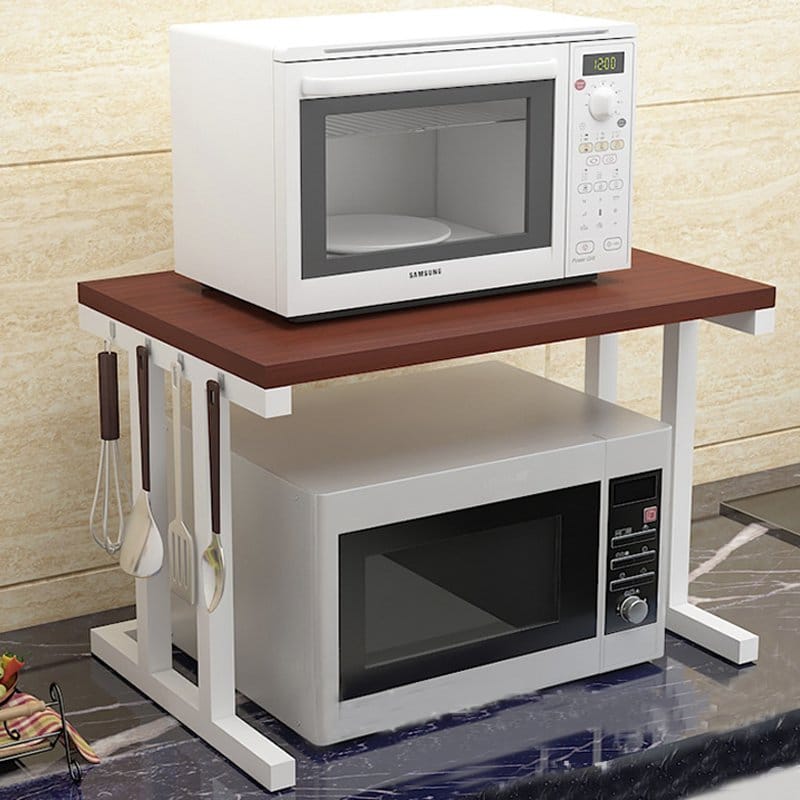 Microwave kitchen rack