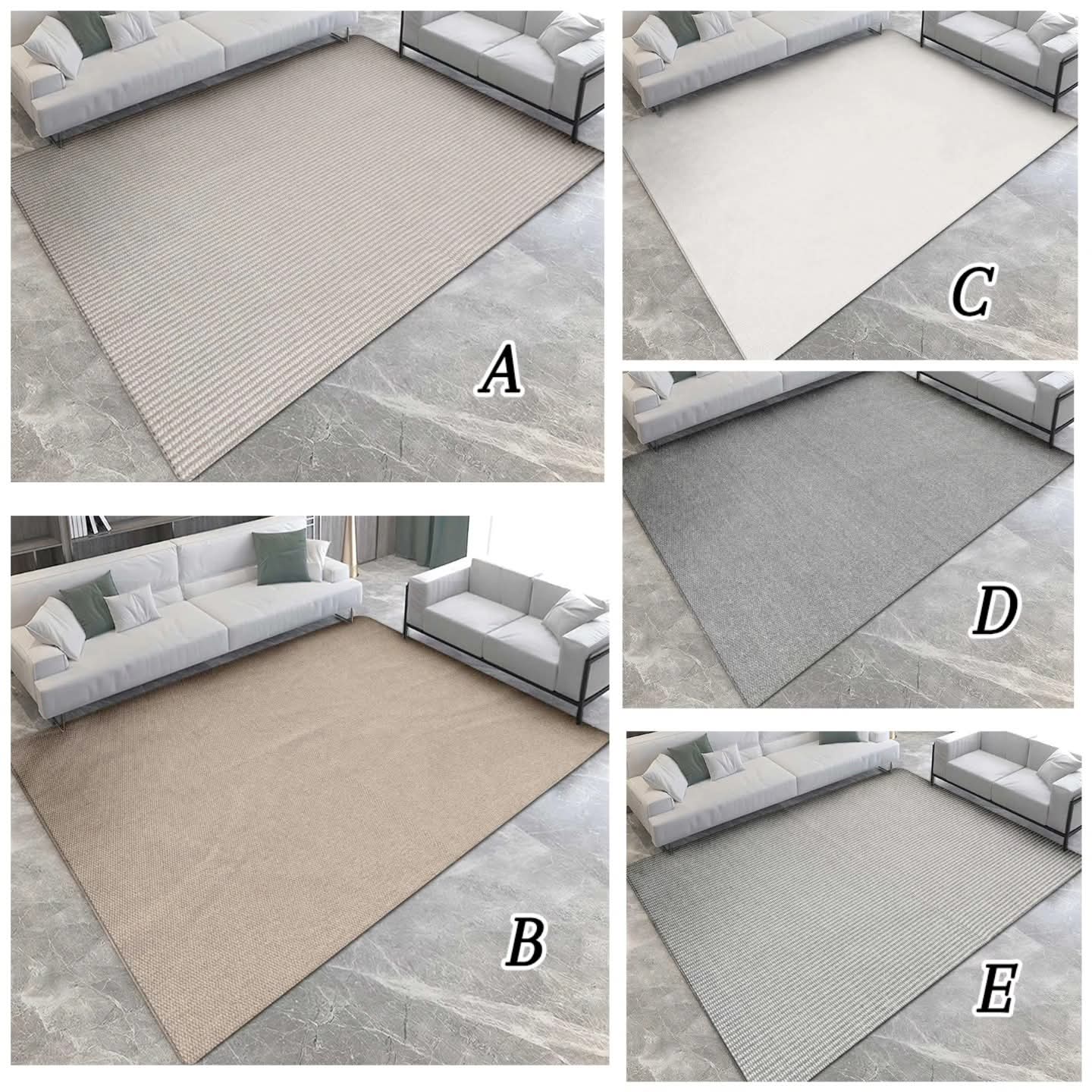 5x8 Modern Area Carpet with Non Slip Rubber Underside