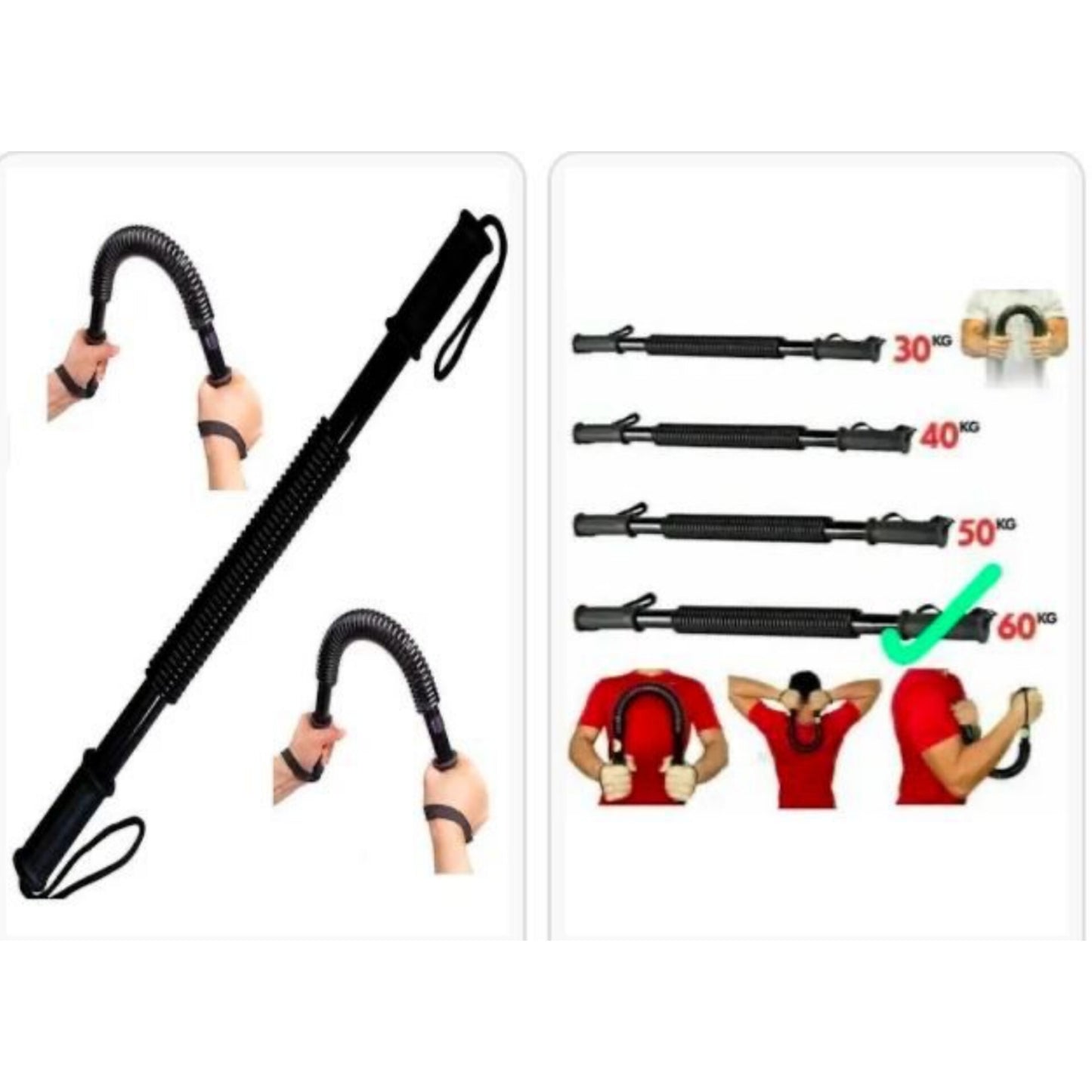 Heavy-Duty Power Twister Arm and Chest Resistance Exerciser