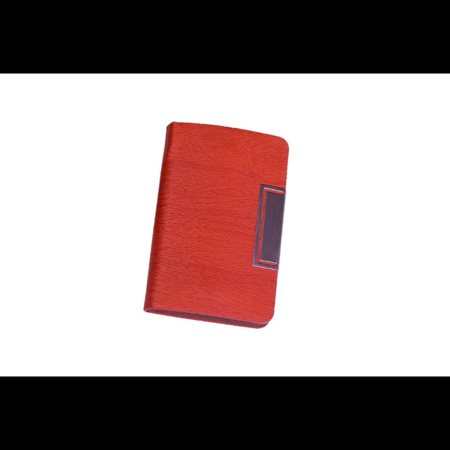 Faux Leather Compact Business Card Holder
