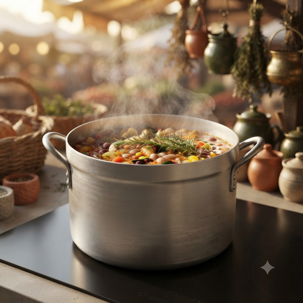 Pardini Aluminium Deep Casserole 2 Handles
