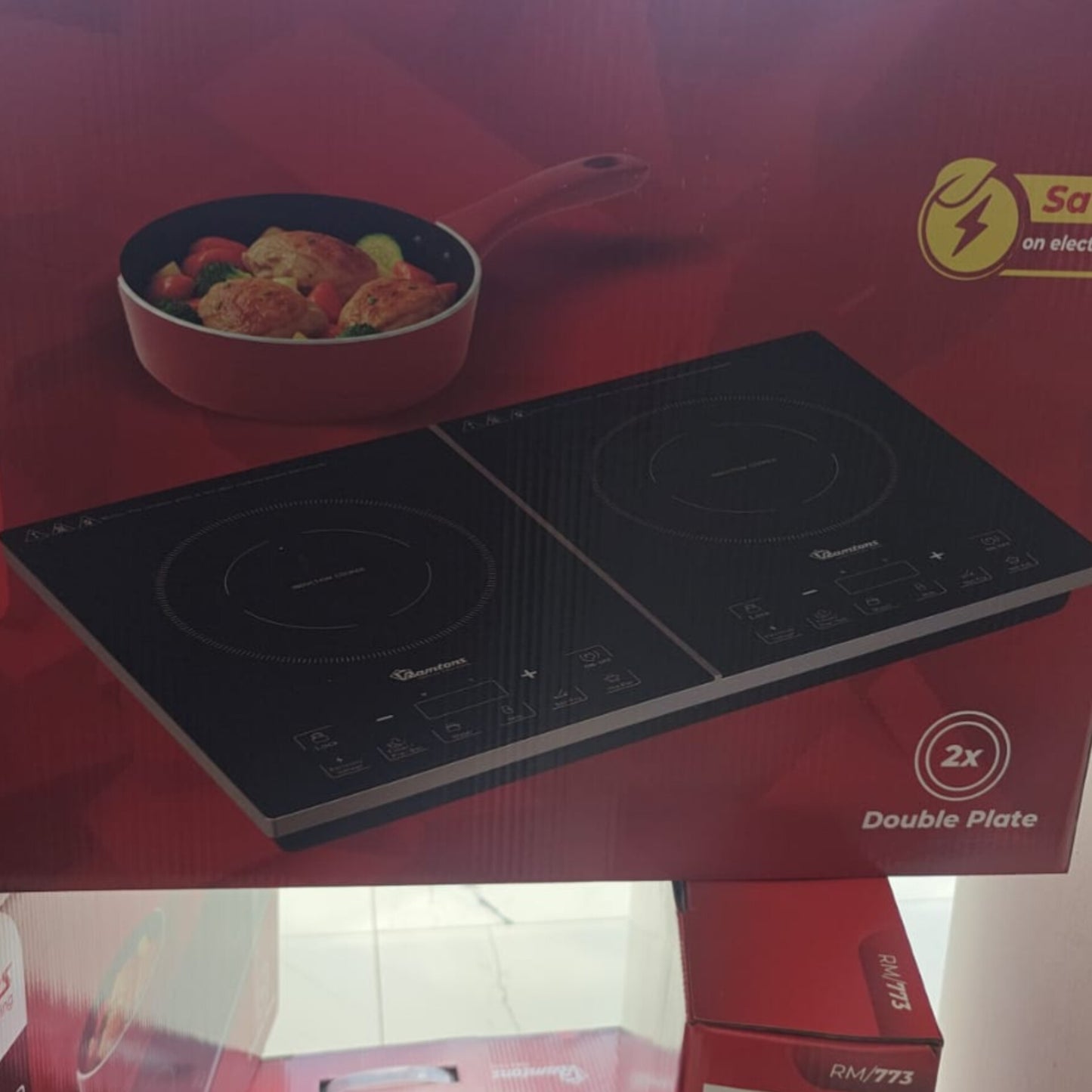 Ramtons 2 in 1 Plate Induction Cooker