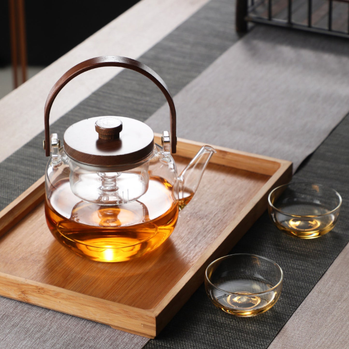 1350Ml Borosilicate infuser kettle