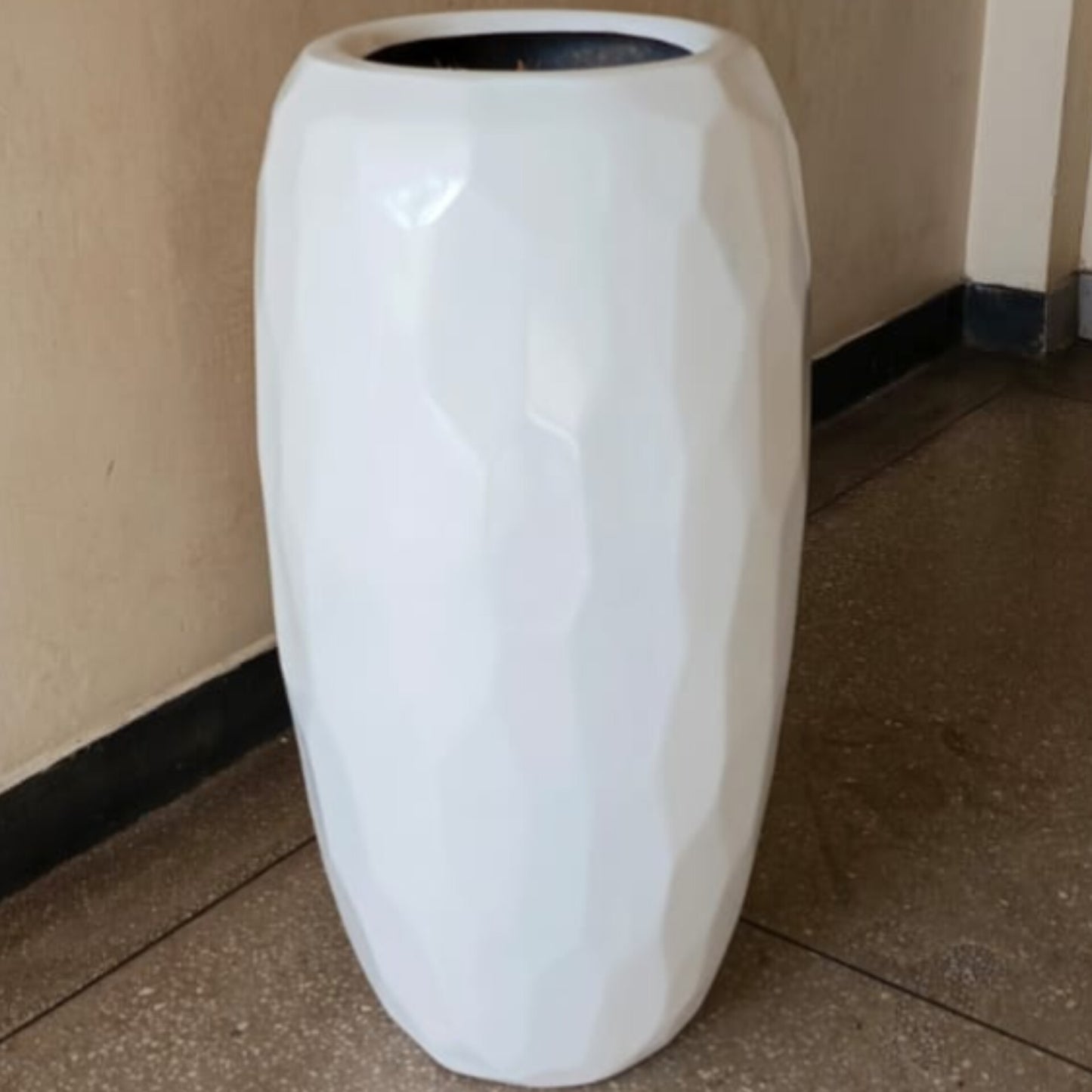 Tall Geometric Floor Planter