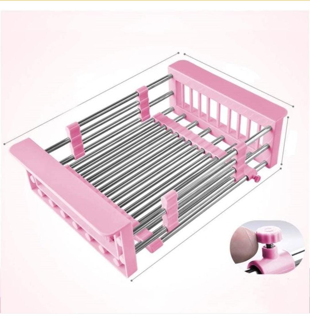 Over the Sink Adjustable Vegetable Dish Drainer