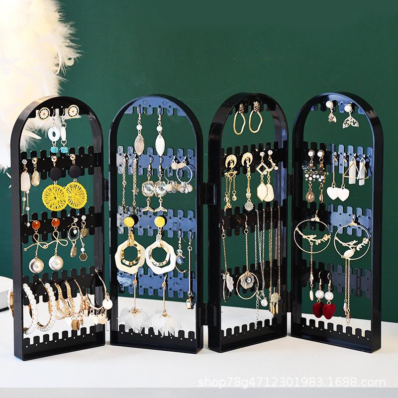 4-in-1 Foldable Acrylic Jewelry Organizer Hanger