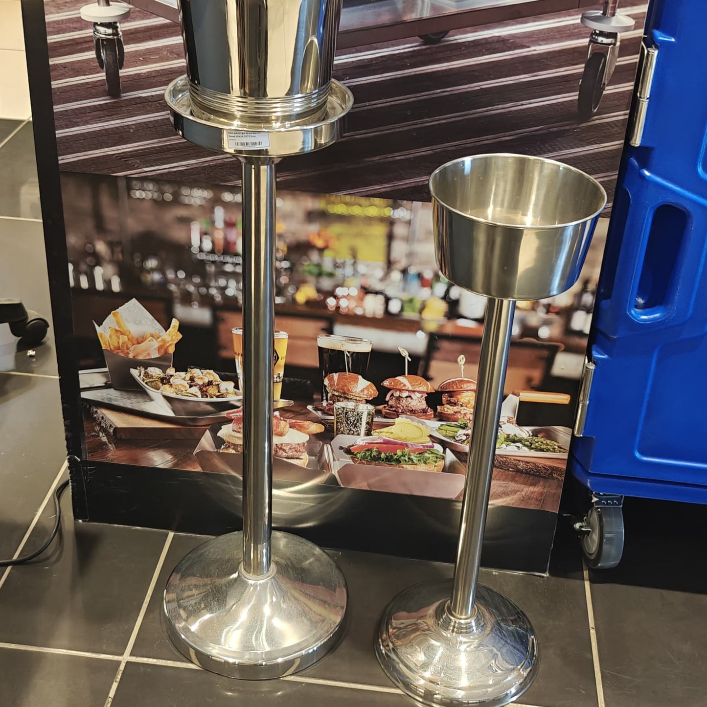 Stainless steel wine champagne bucket stand