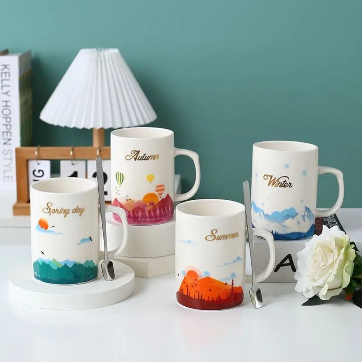 4pc seasons mug set
