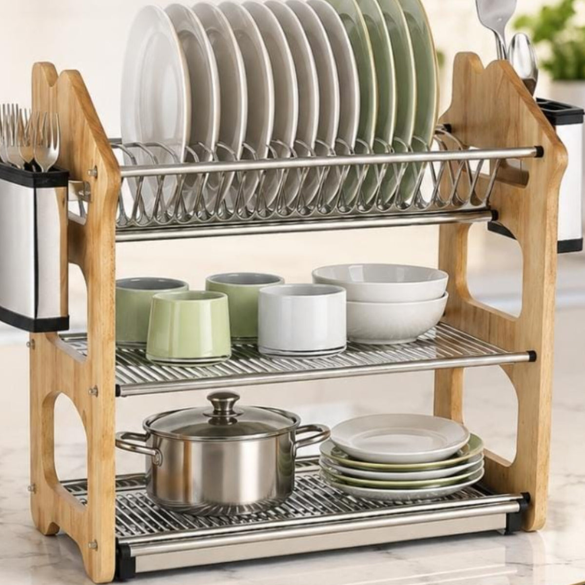 3 Layer Heavy Duty Dish Rack