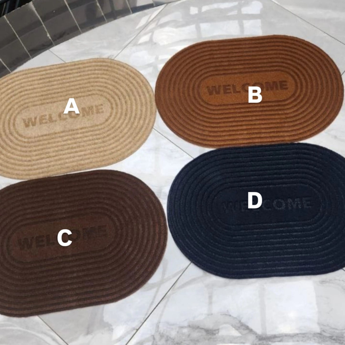 Oval Welcome Door Mat