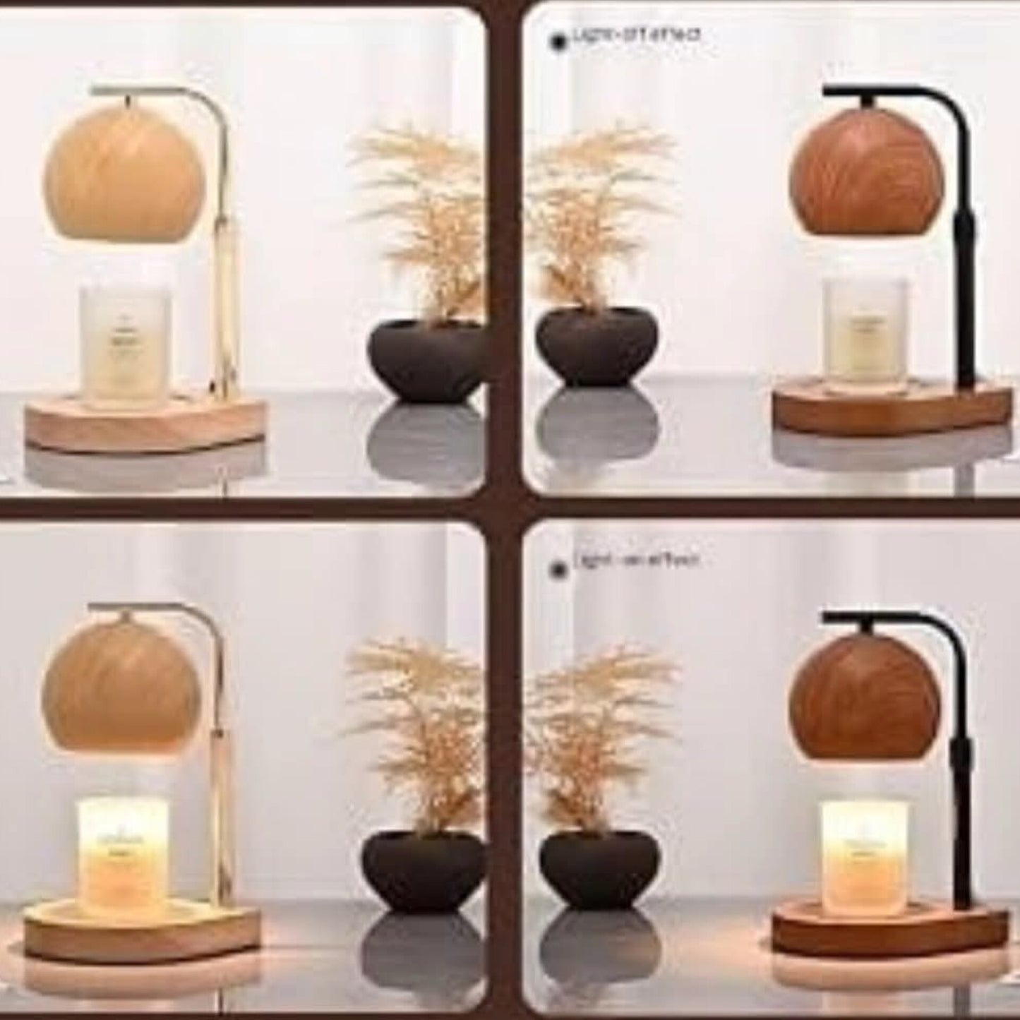 Electric Candle Warmer Wood Grain Profile