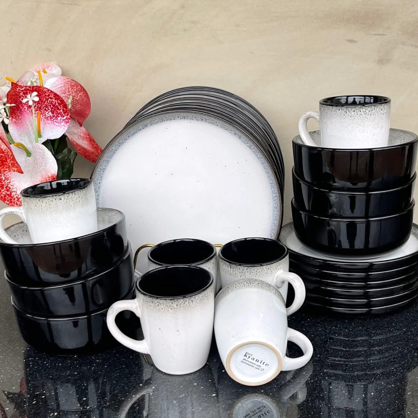 24 Piece Ceramic Dinner Set