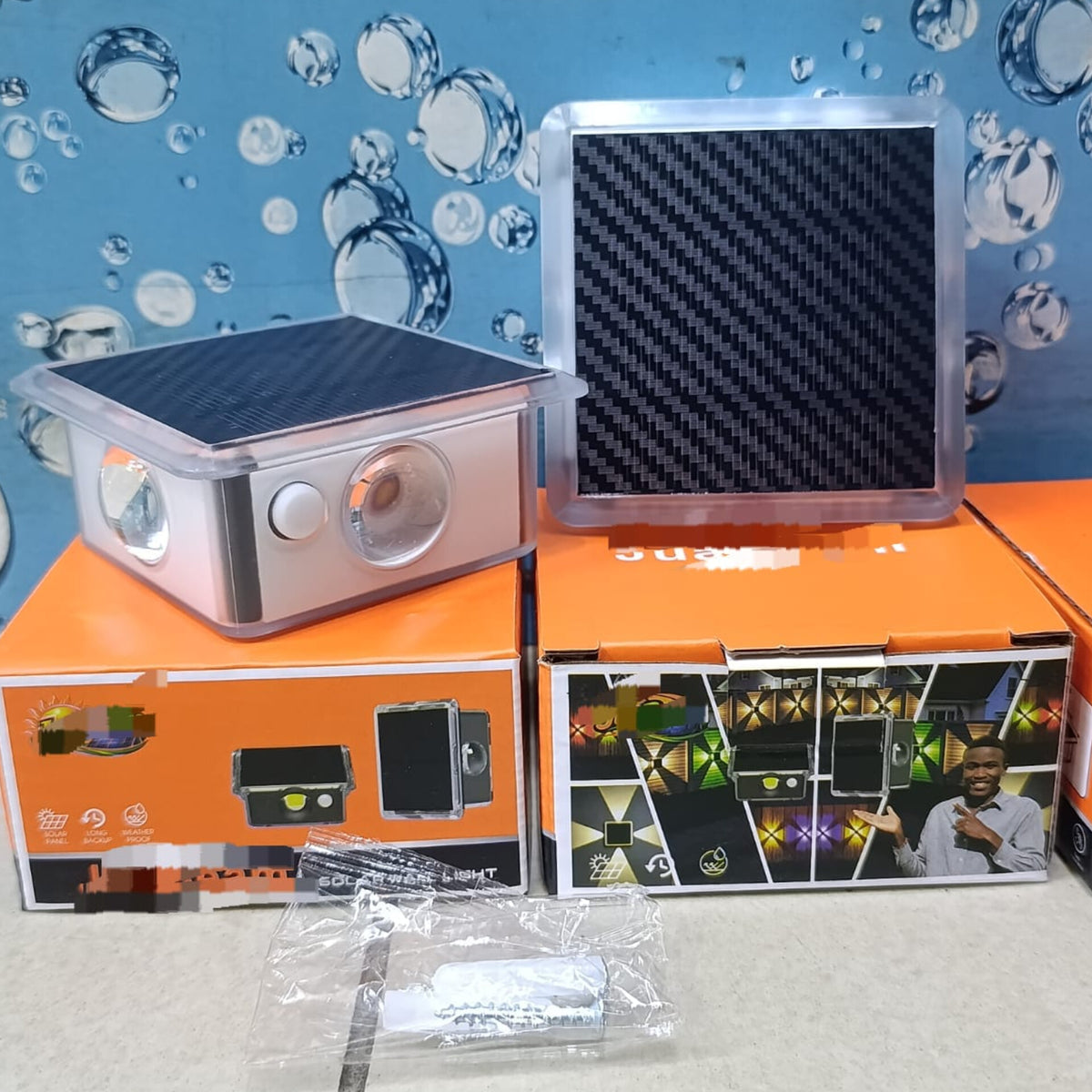 4Pc Multipurpose Outdoor Solar Lights | Solar Wall Lights | Stairway Lights & Solar Garden Ground Lights