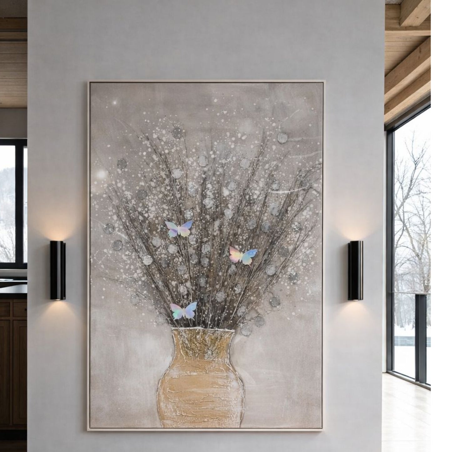 Floral Vase Canvas Wall Art
