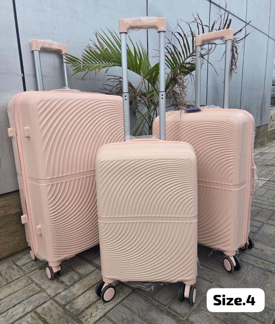 3 in 1 Unbreakable rubber suitcase set
