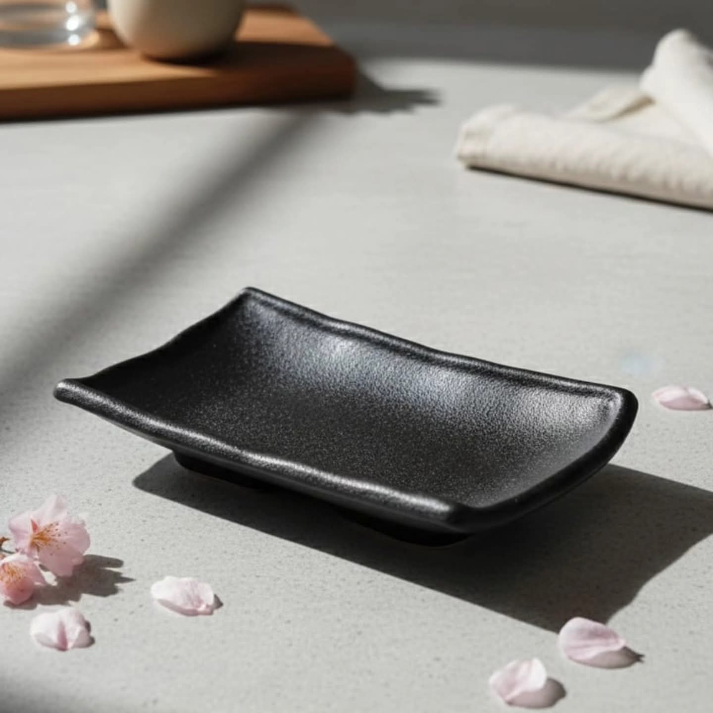6pcs black side plates