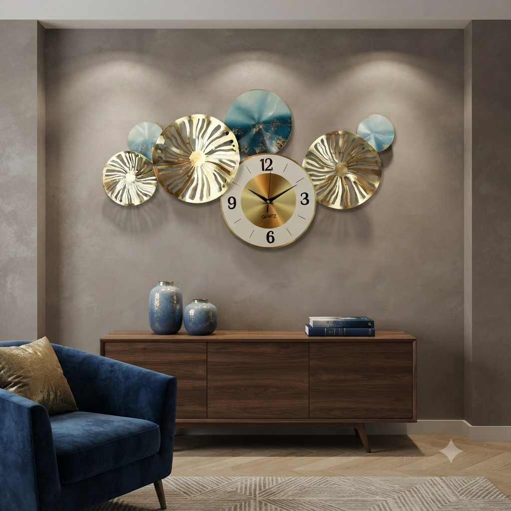 Oversized Pendulum Wall Clock