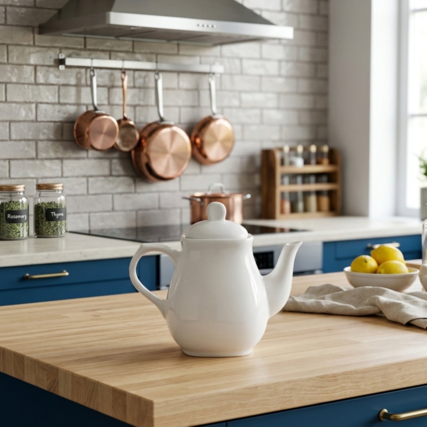 300Ml Ceramic White Tea Kettle