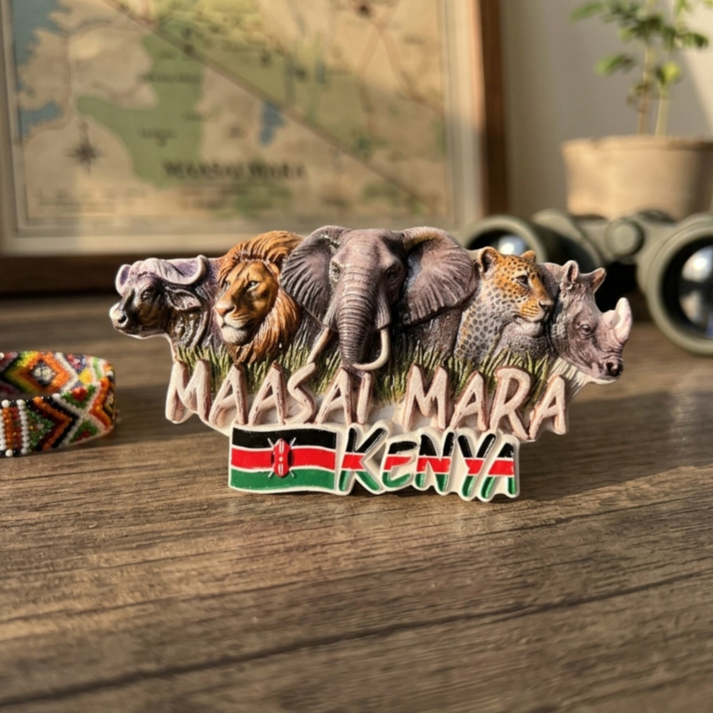 Big Five Wildlife Souvenir Fridge Magnet