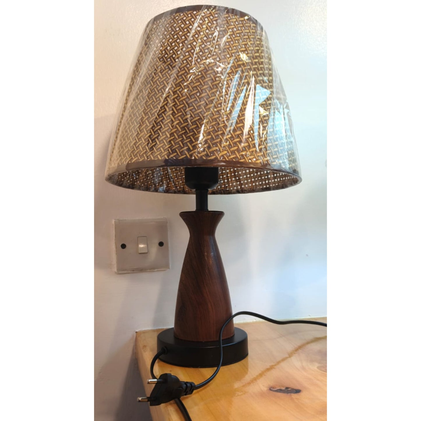 Retro Woven Texture Table Lamp