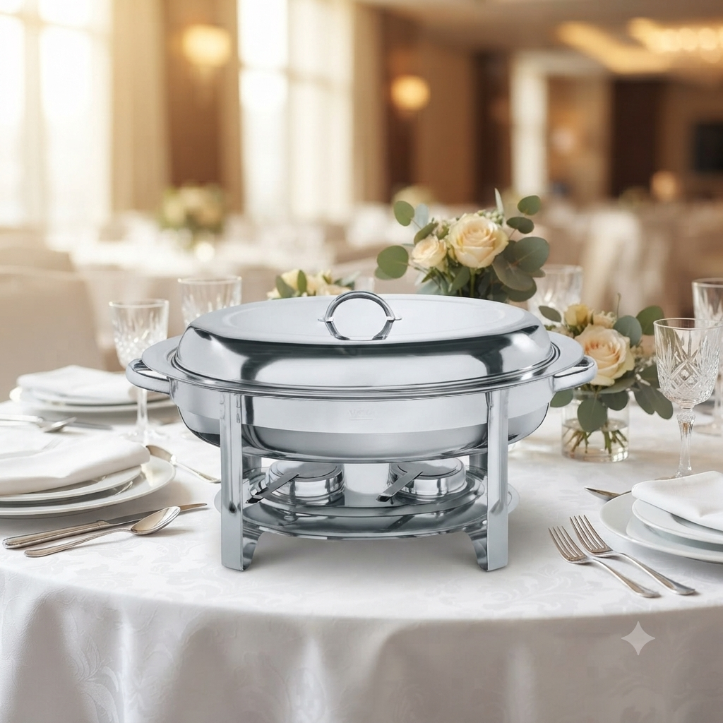 Signature 5.5 Ltr Oval Shape Chaffing Dish
Single Compartment
CS-WH-8361