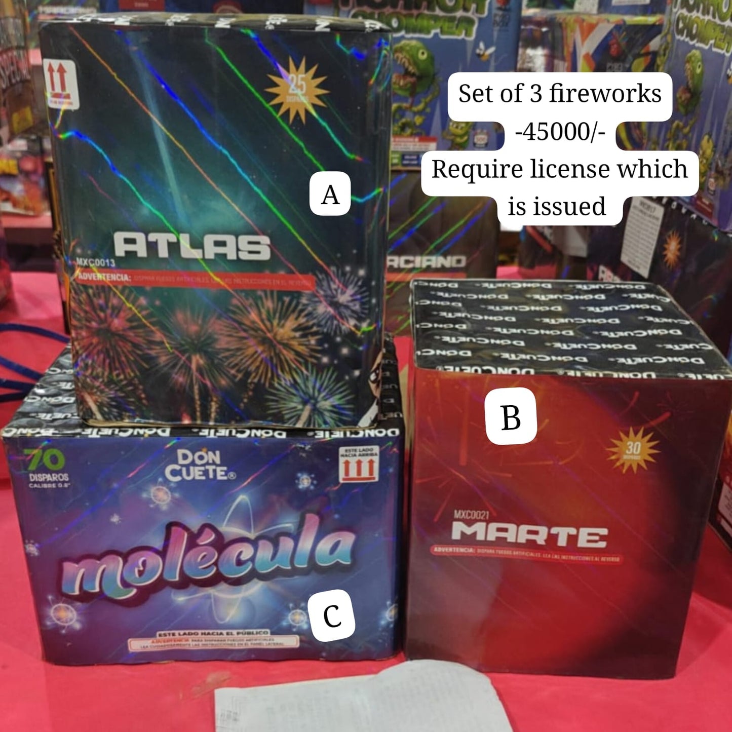 Assorted New Year Blooming Fire Works with License