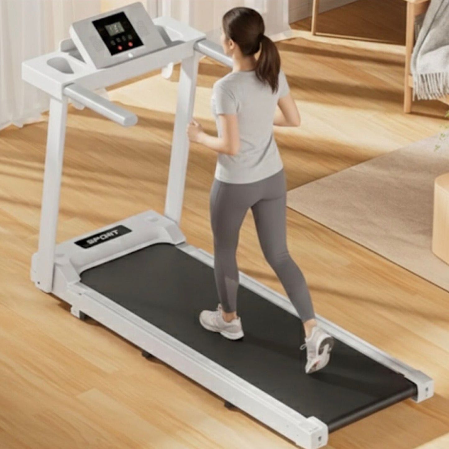 Foldable Walking Pad Treadmill with Bluetooth