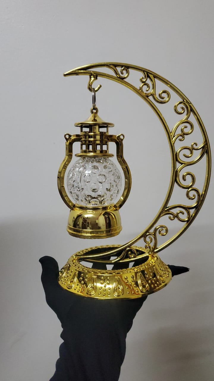 Turkish Crescent Moon Mosaic Lamp