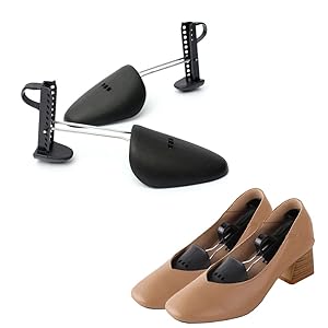 Adjustable Plastic Shoe Shaper and Stretcher Pair Shoe Tree
