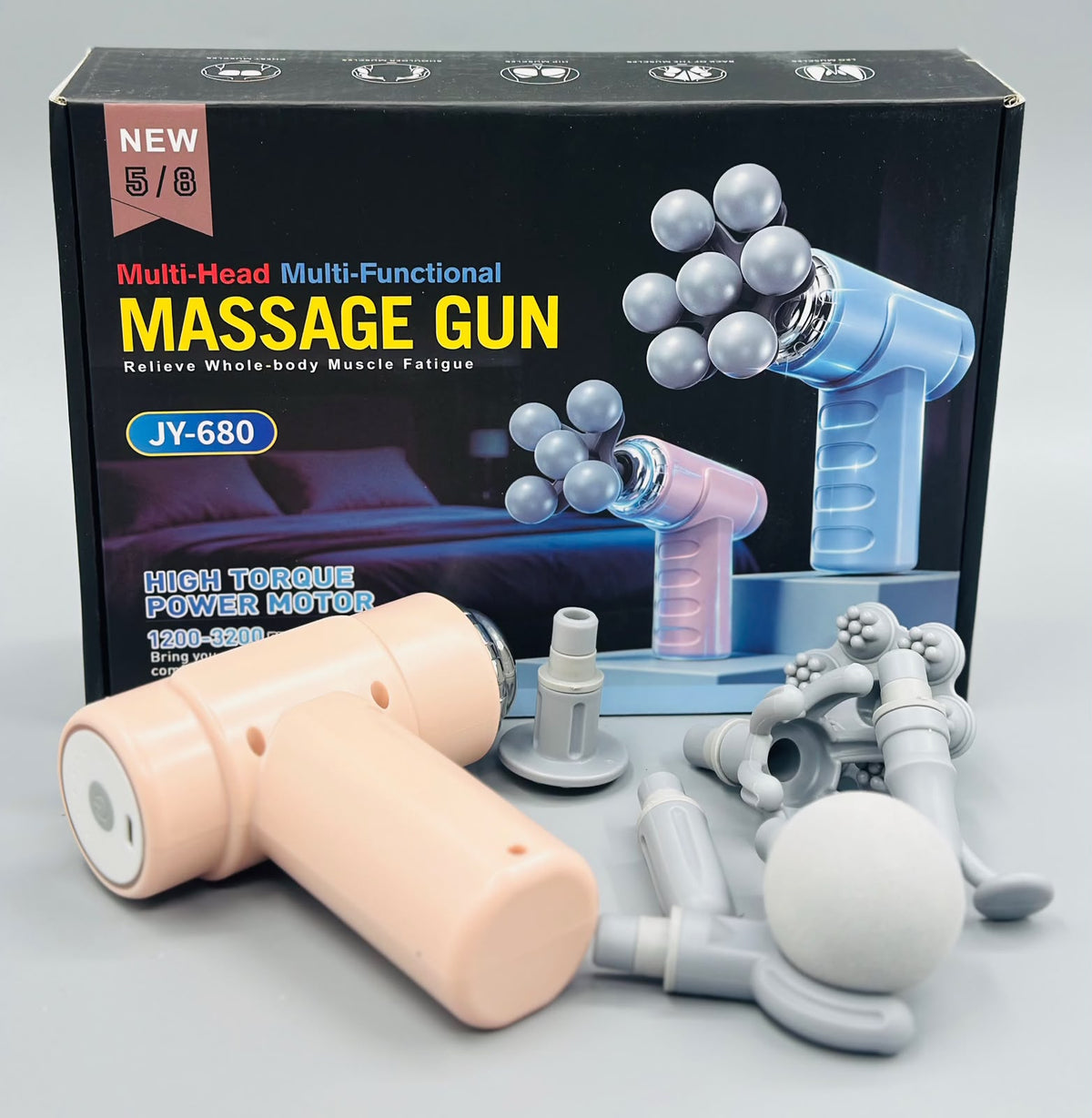 8 Head Handheld Gun Massager
