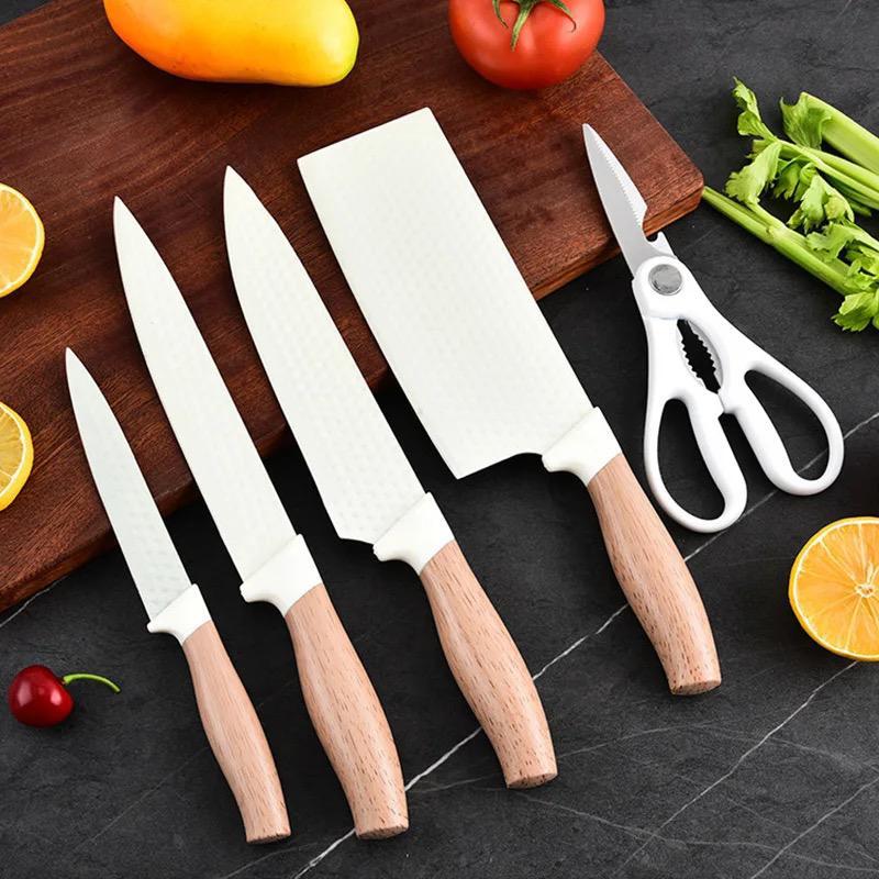 5Pc white blade knife set