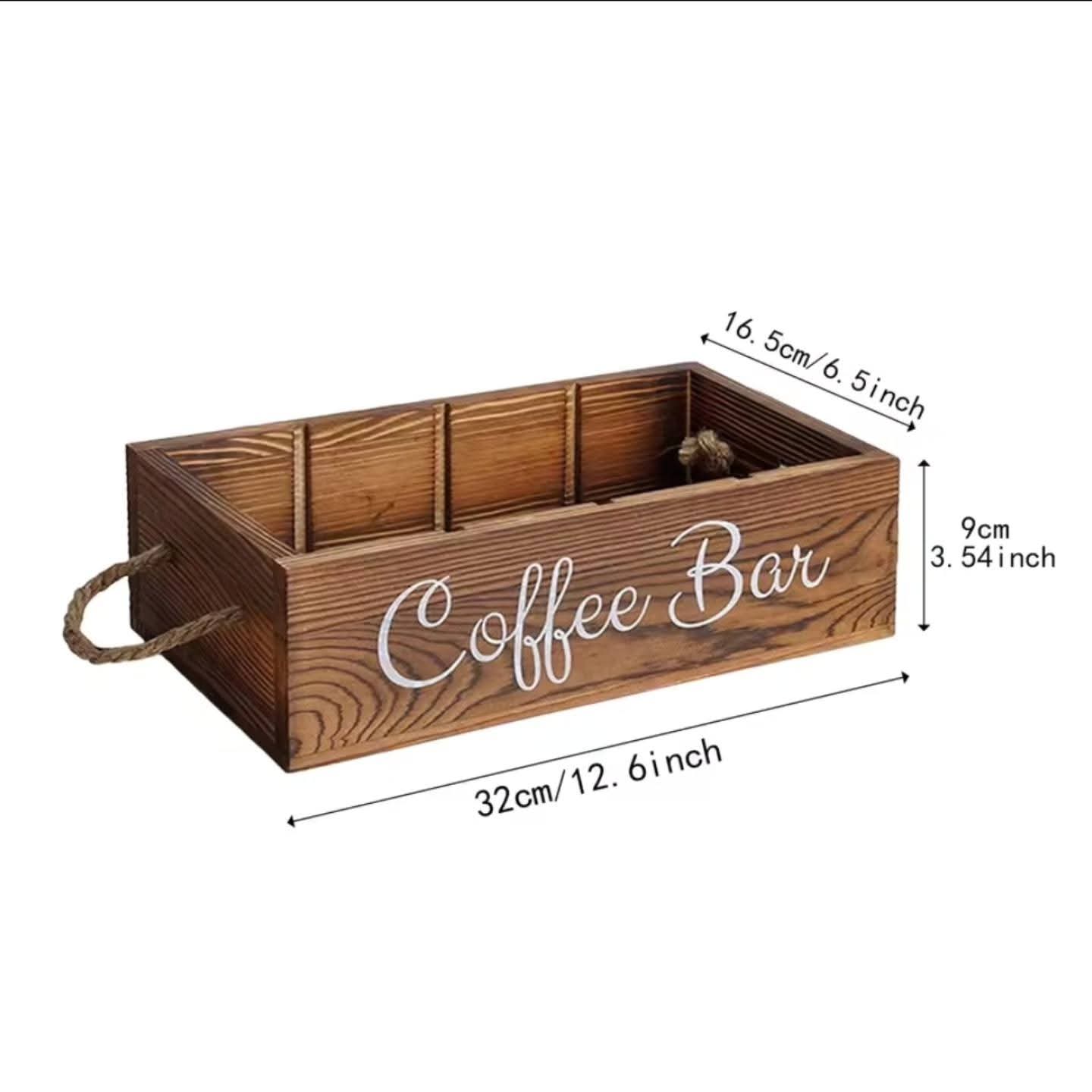 Wooden coffee/tea organizer