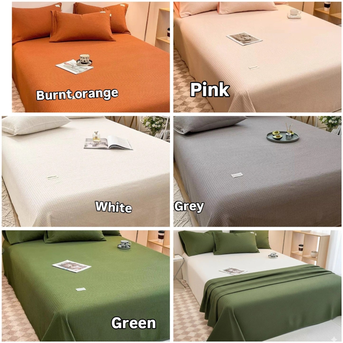Waffle Bed Coverlet Set Gha