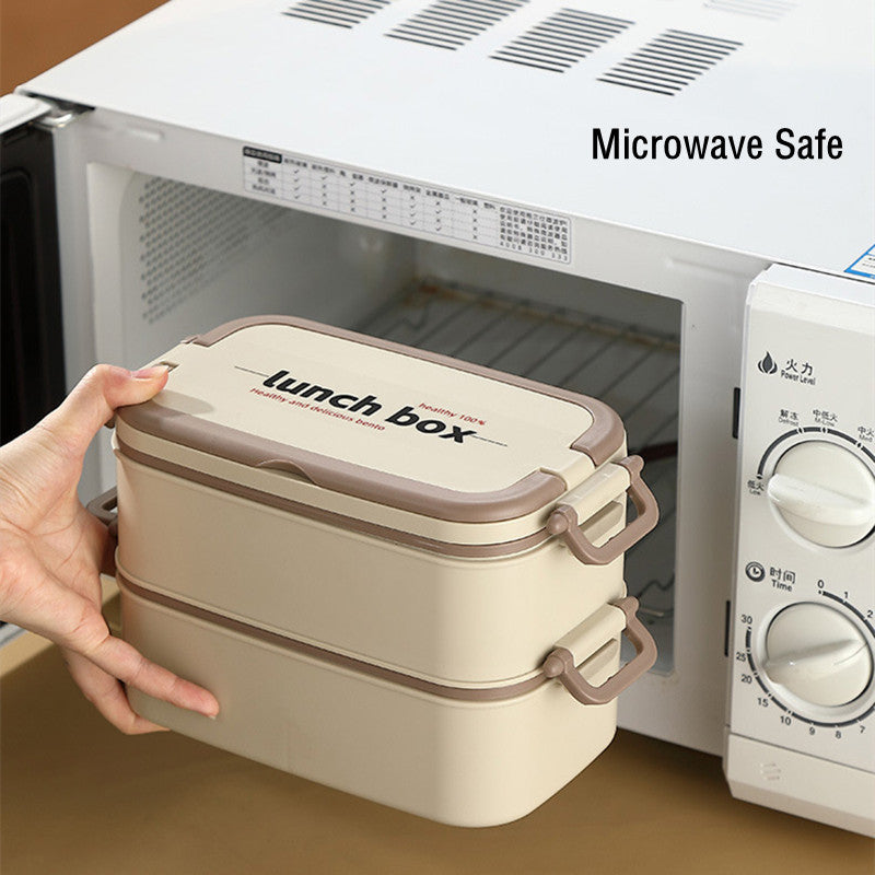 Double layer stainless insulated lunch box with lunch bag