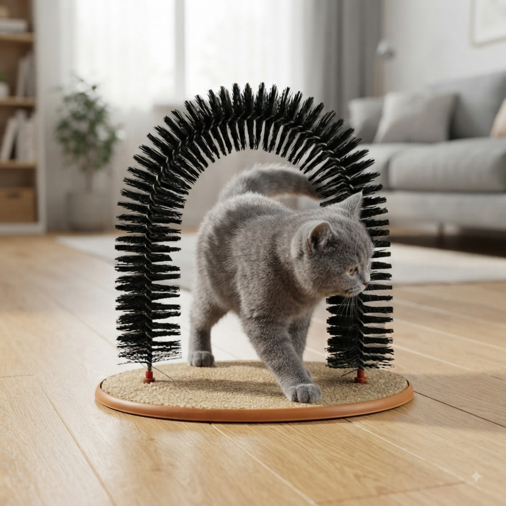Cat Self Grooming Arch and Scratching Mat
