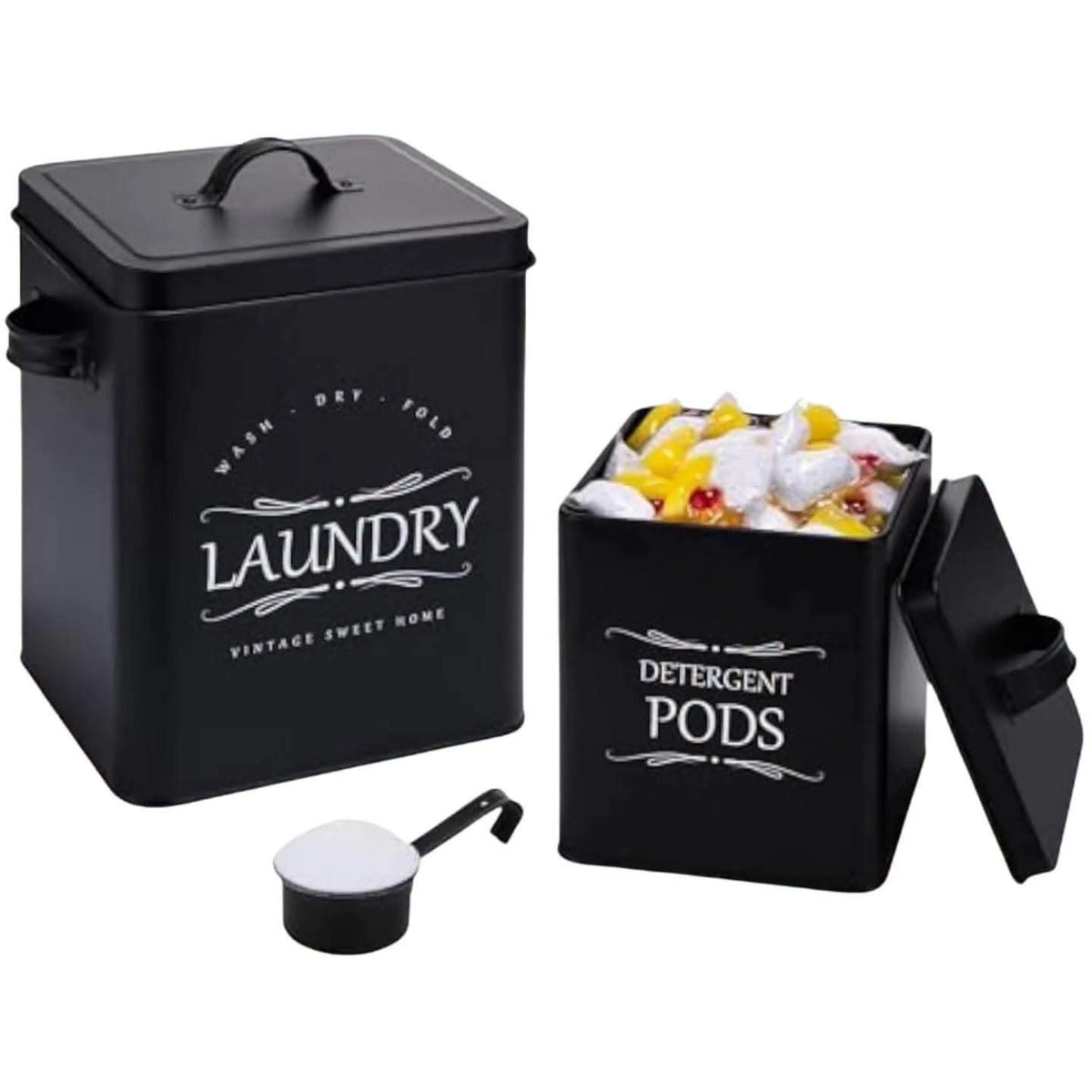 3pcs Laundry Detergent Storage Canister Set