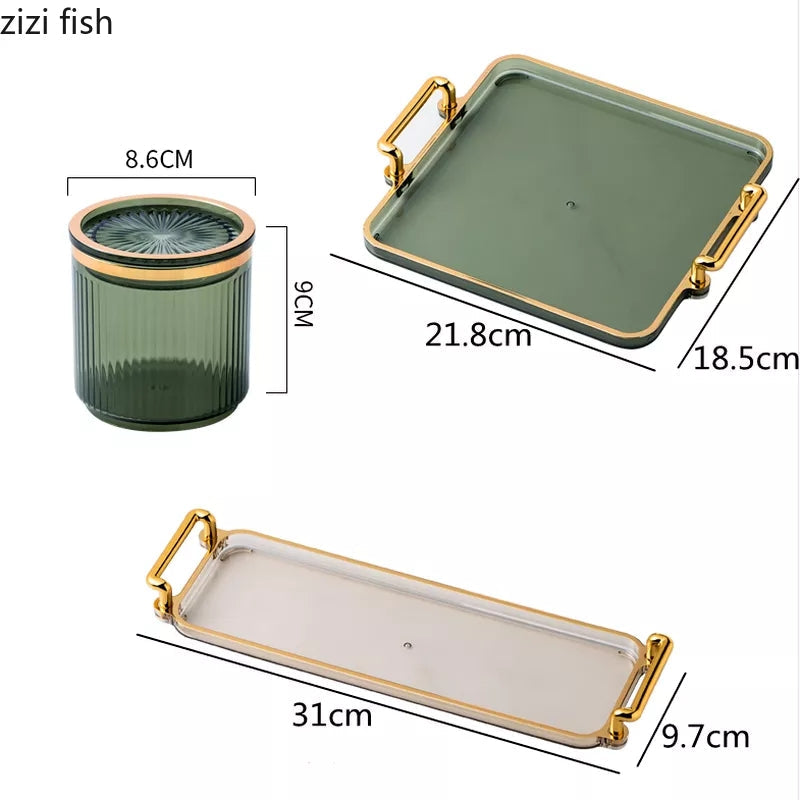 Acrylic seasoning cannisters set