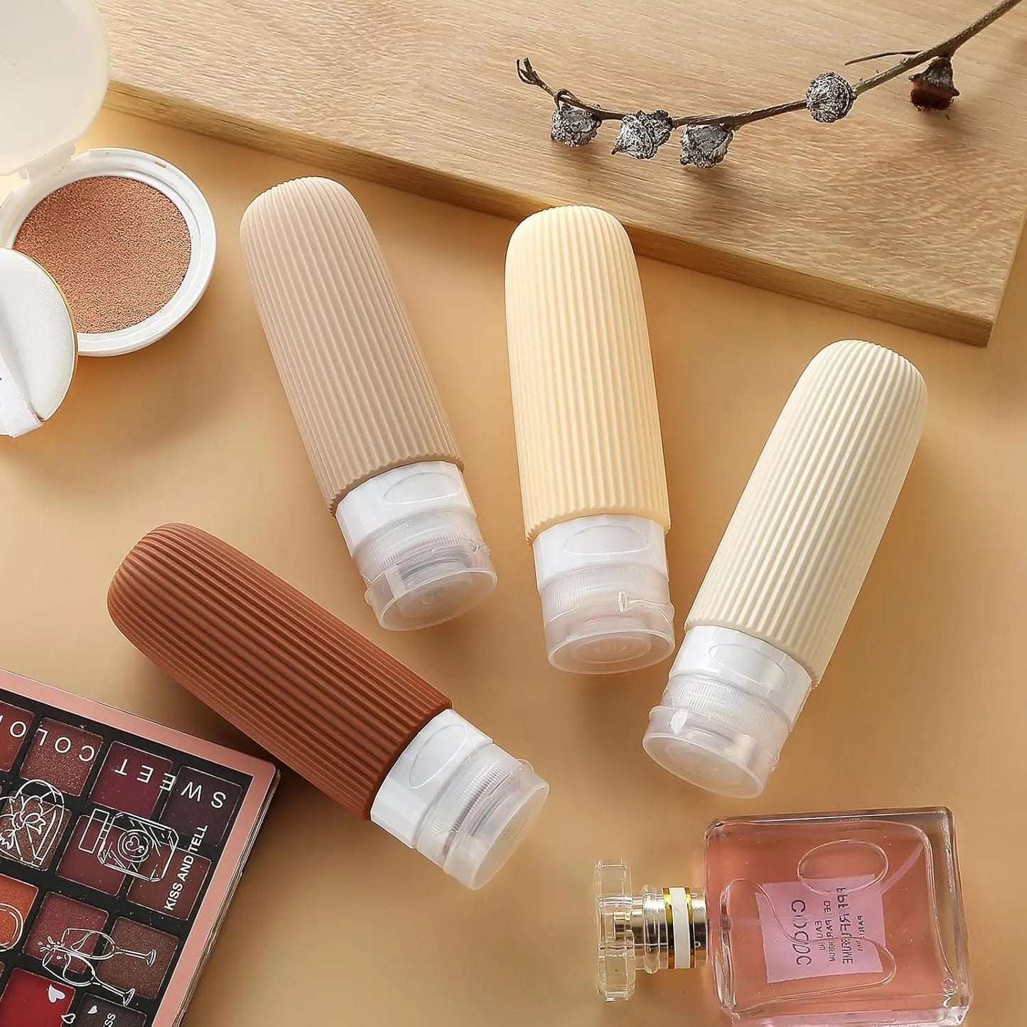 4Pcs 90Ml Colorful Travel Lotion Bottles