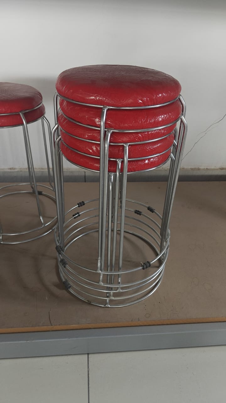 5Pcs metallic stools