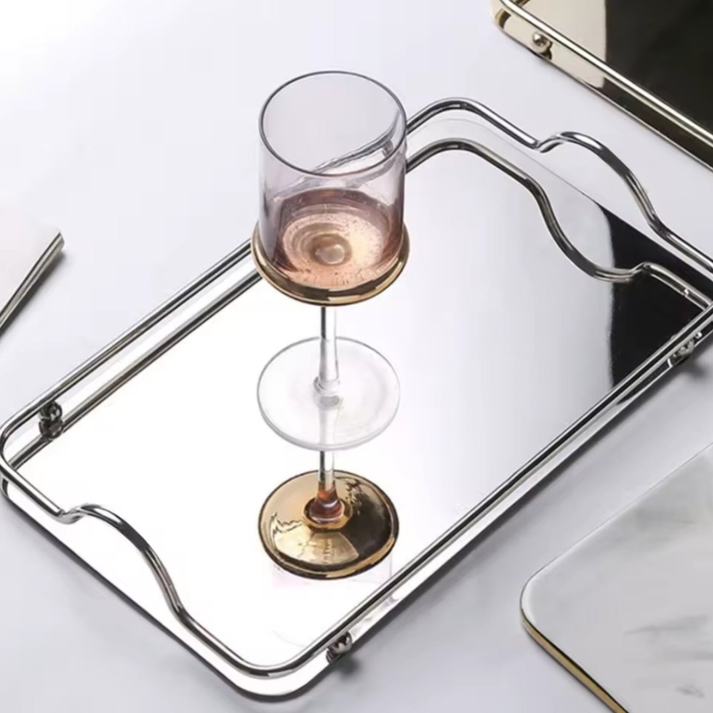 Metallic vanity tray Gha