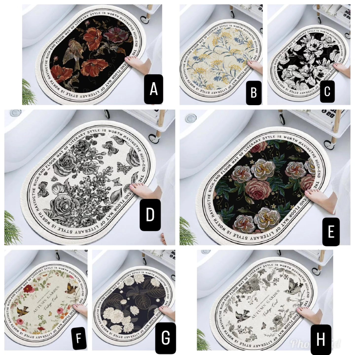 Antislip absorbent mat