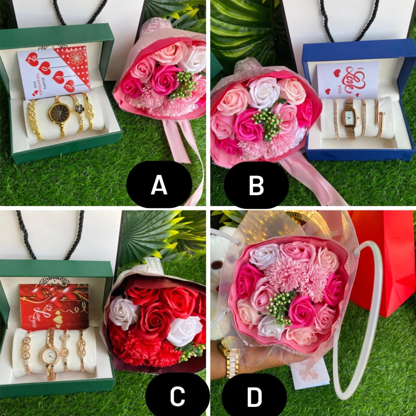 Valentine's Day Ladies Watch and Jewelry Gift Set