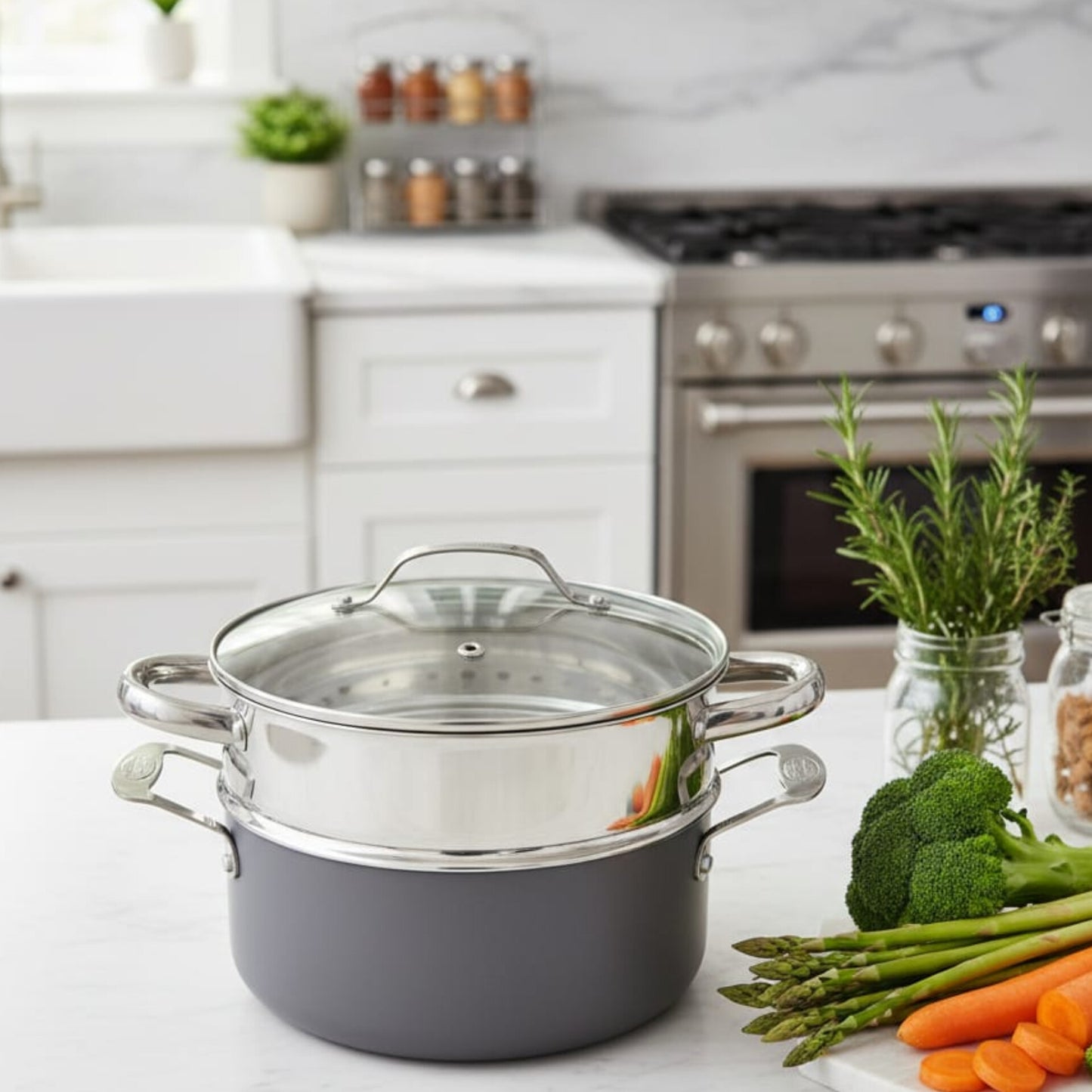 Aluminium Steam Pot