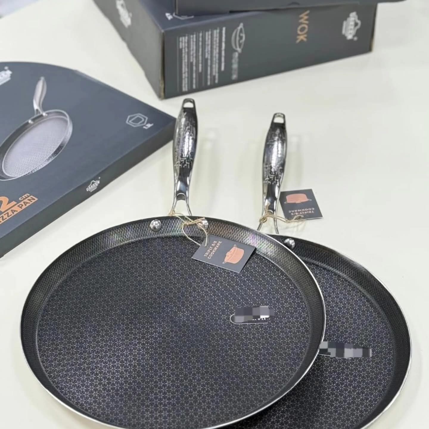 28Cm Stainless Steel Flat Skillet Pan
