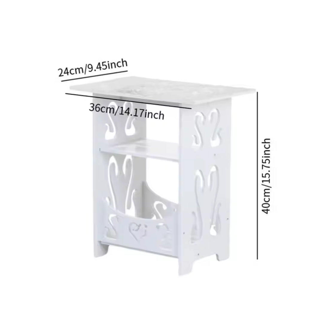 Minimalist modern magazine table