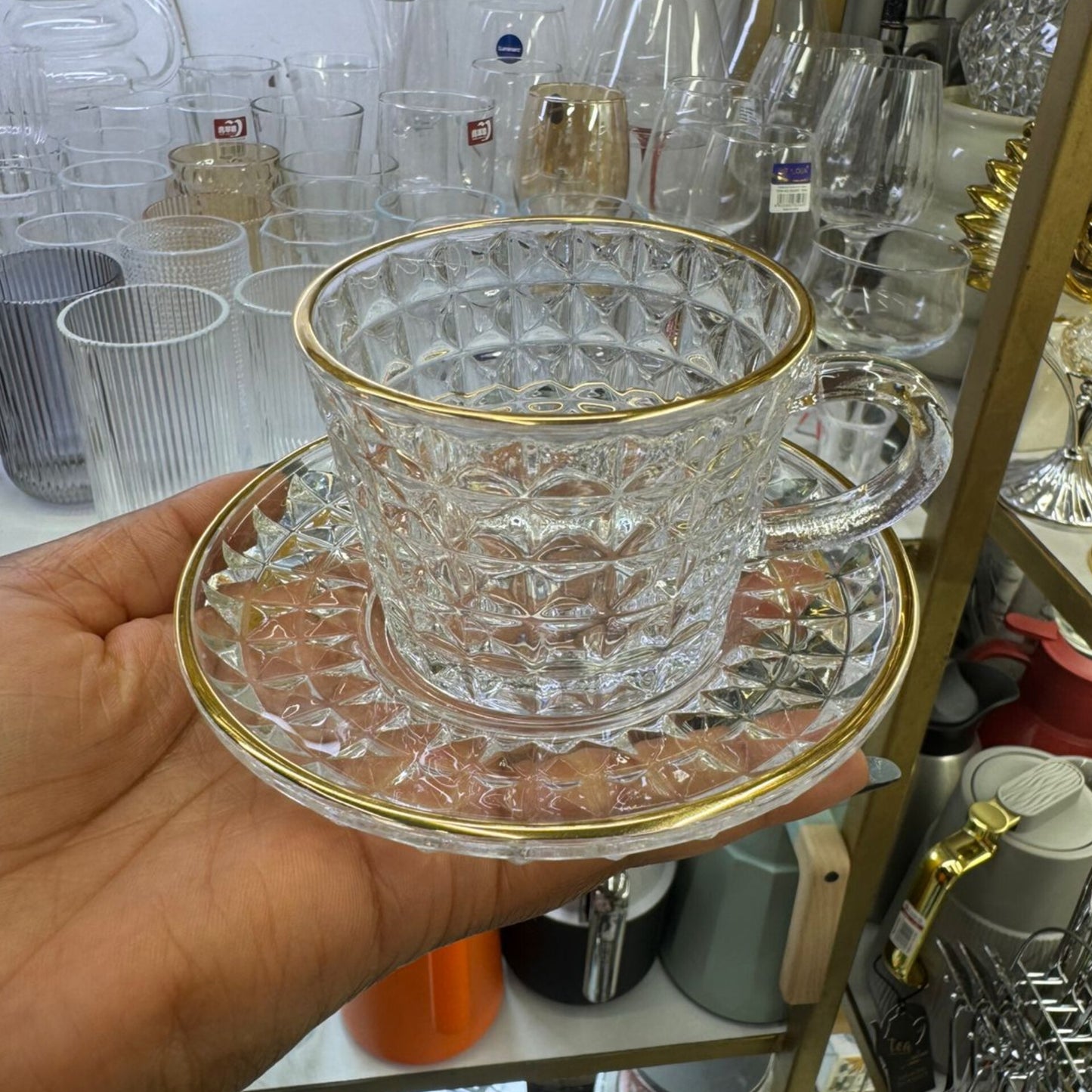 6Pcs 150ml tea glass set